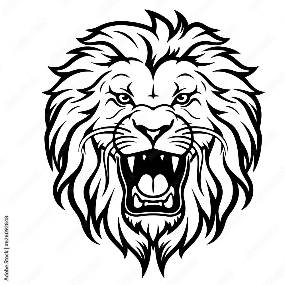 Fototapeta premium Lion svg png bundle, Lion clipart, Lion cut file, Lion King svg, Lion vector, Lion face svg, Lion head svg, Lion silhouette, Lion logo, Cricut, LION HEAD SVG, Lion Head Svg, Lion Clipart, Lion Head Sv