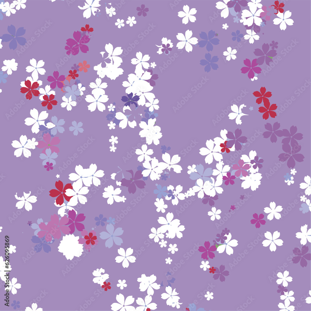 Cute Floral Pattern with Simple Small Flowers for Greeting Card or Poster Cute Floral Pattern with Simple Small Flowers for Greeting Card or Poster