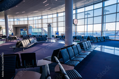 Terminal at morning light,  Incheon International Airport ICN, South Korea,