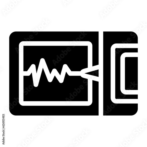 seismometer glyph icon