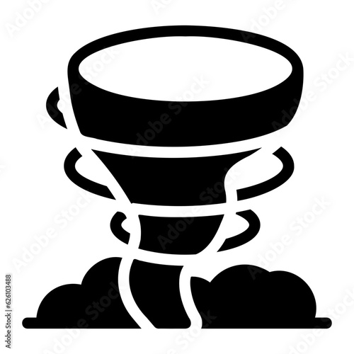 tornado glyph icon