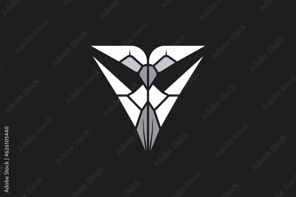 Vector owl logo. Simple geometric Vector owl logo. Simple geometric
