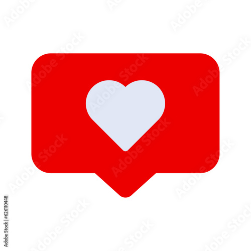 Love Chat icon. sign for mobile concept and web design. vector illustration