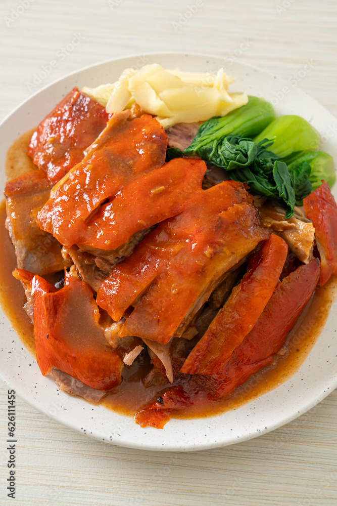 Peking duck or Roasted duck in Chinese style