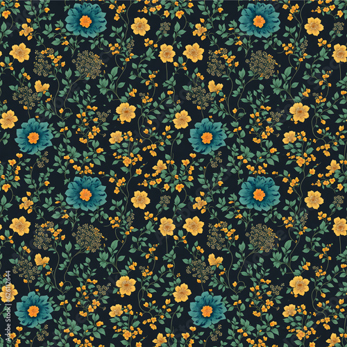 yellow flowers background, ai generated