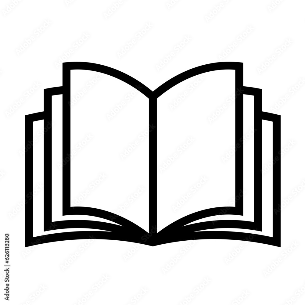 open book vector icon
