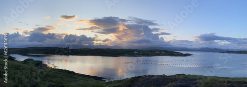 Sunset between Lauragh and Ardgroom on the Beara pensinsula, Kerry, Ireland.