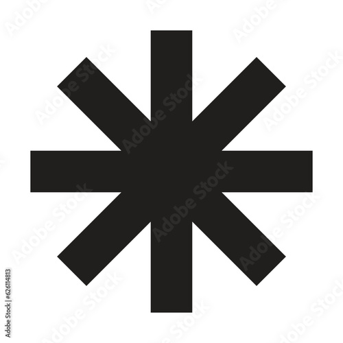 asterisk icon vector