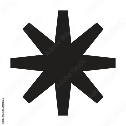 asterisk icon vector