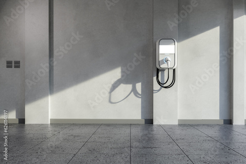 Foto Ev charger at home garage