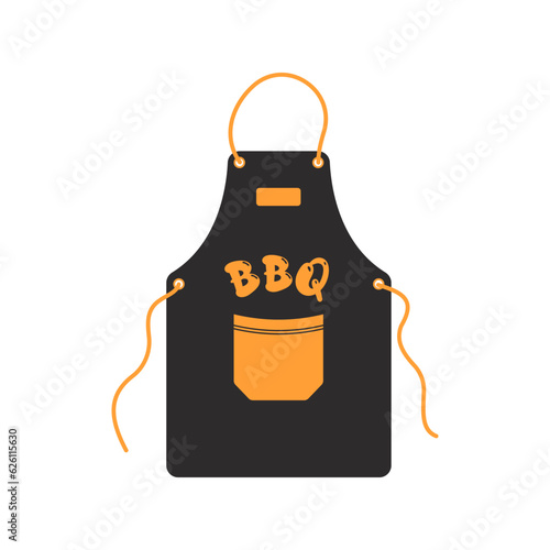 Barbecue or barbeque BBQ party, grill picnic. Barbecue equipment, grill, skewer, sausages, seasonings, chicken and meat, vegetables and sauce Vector illustration