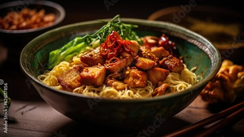 Indonesian bakmi ayam chicken noodles Generative AI