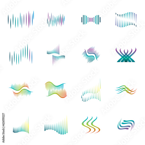 aurora logo design icon illustration vector template