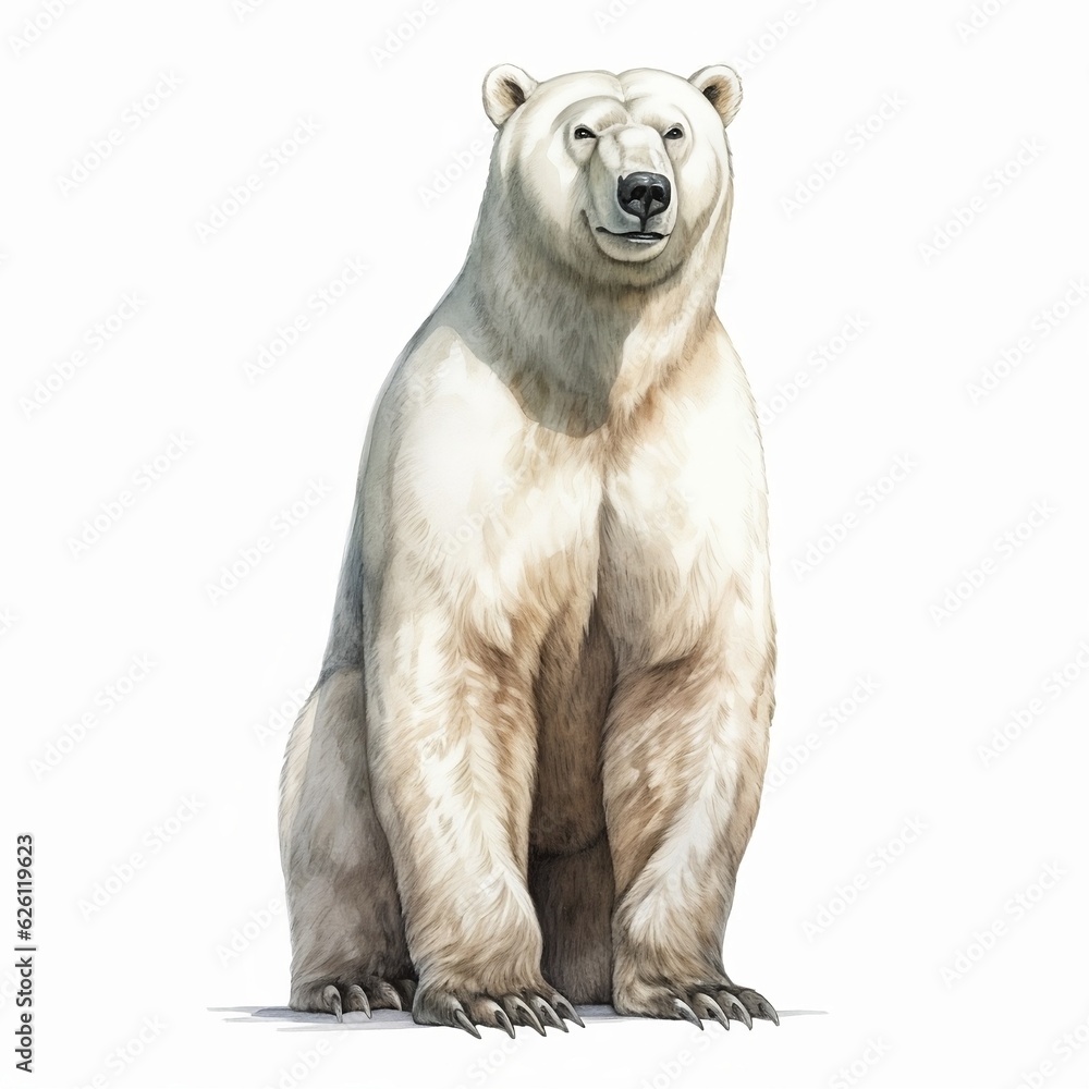 Fototapeta premium polar bear isolated on white
