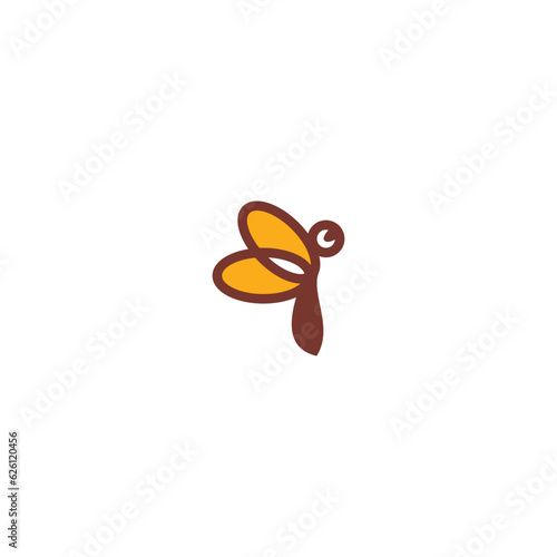 honey Bee animals logo vector