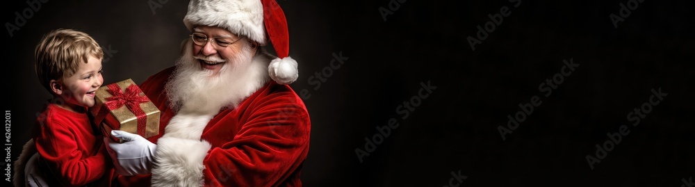 santa claus giving christmas gifts santa claus giving christmas gifts