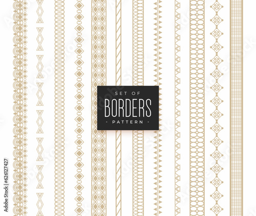 set of embroidered lace pattern background design