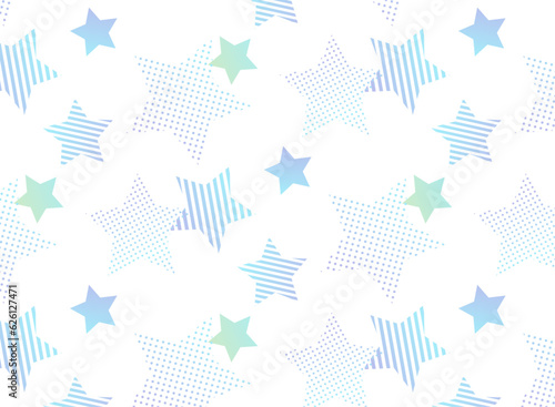 ポップな星のシームレスなパターン