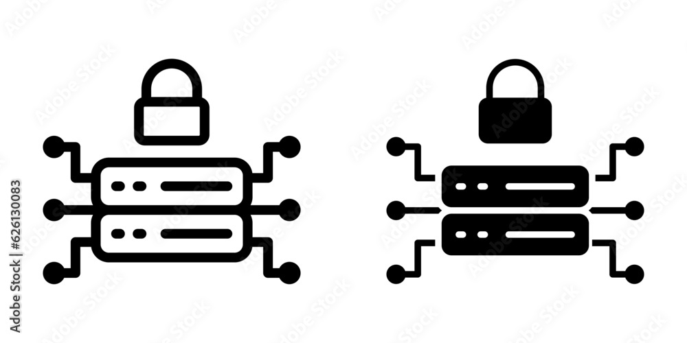 Server Protection icon. sign for mobile concept and web design. vector illustration Server Protection icon. sign for mobile concept and web design. vector illustration