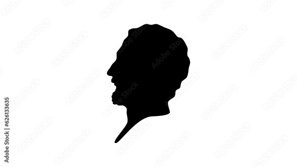 Demosthenes silhouette