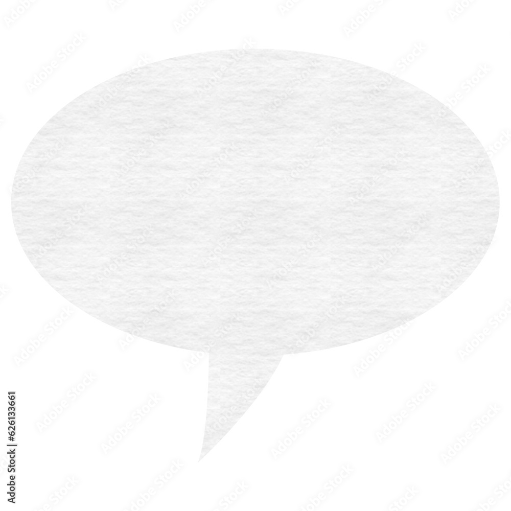 Digital png illustration of blank text bubble on transparent background