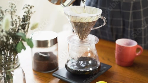 コーヒーをハンドドリップで淹れる