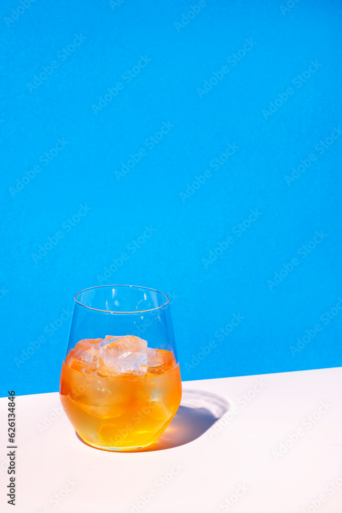 Gin fizz alcohol cocktail drink with dry gin, lime juice, sugar syrup