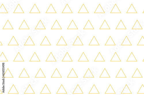 Digital png illustration of yellow triangles pattern on transparent background