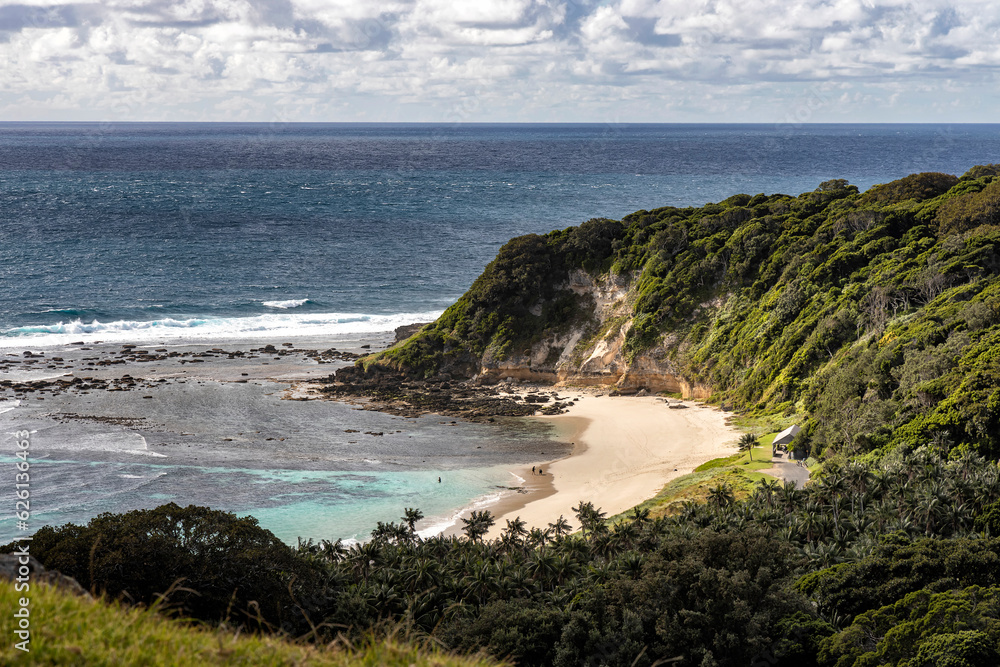 View of Neds Beach, Lord Howe Island, Australia View of Neds Beach, Lord Howe Island, Australia