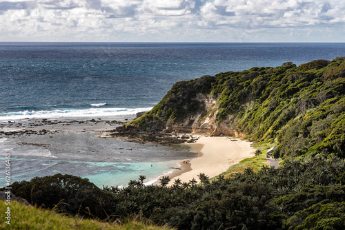 View of Neds Beach, Lord Howe Island, Australia