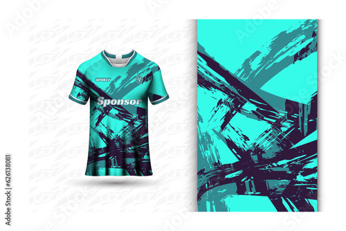 Sports jersey and t-shirt template sports jersey design vector. Sports design for football, racing, gaming jersey. Vector.	