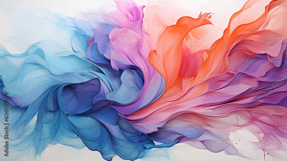 Transformationinspired abstract artwork using bold brushstrokes