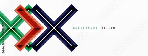 Minimal geometric background cross line. Design for wallpaper, banner, background, landing page, wall art, invitation, prints, posters