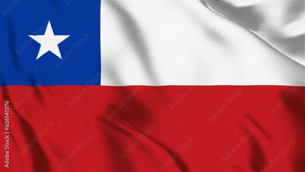 Chile flag background with seamless looping animation in 60 fps Chile flag background with seamless looping animation in 60 fps