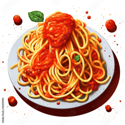 illustration of spaghetti generative ai