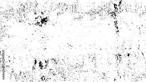 Black blobs isolated on white. Ink splash. Brushes droplets. Grainy texture background. Digitally generated image. 