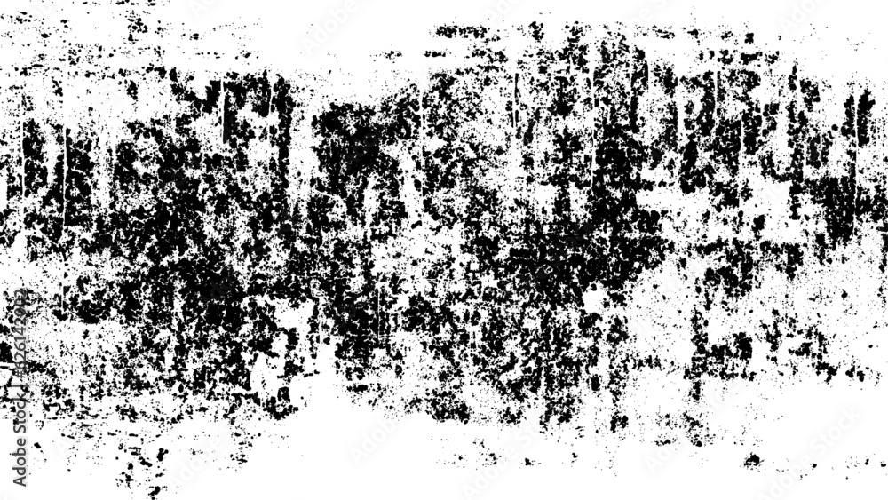 Obraz premium Ink blots Grunge urban background.Texture Vector. Dust overlay distress grain . .Black paint splatter , dirty,poster for your design. Black Grainy Texture Isolated On White Background. Dust Overlay. D