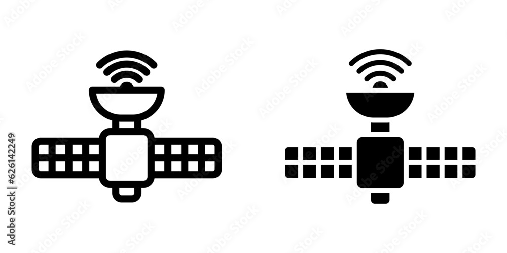 Satelite icon. sign for mobile concept and web design. vector illustration Satelite icon. sign for mobile concept and web design. vector illustration
