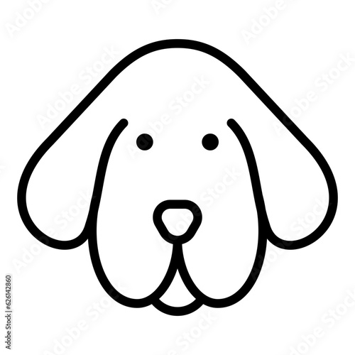 dog icon on transparent background