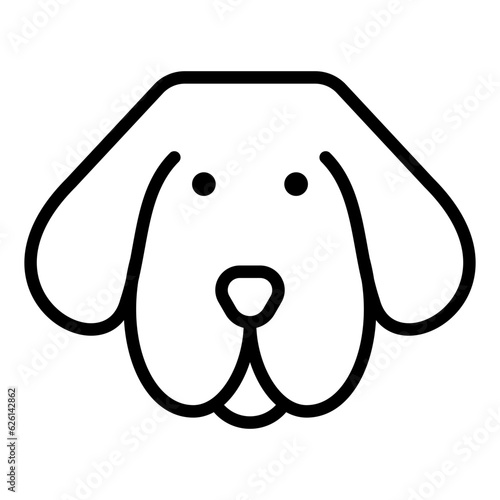 dog icon on transparent background