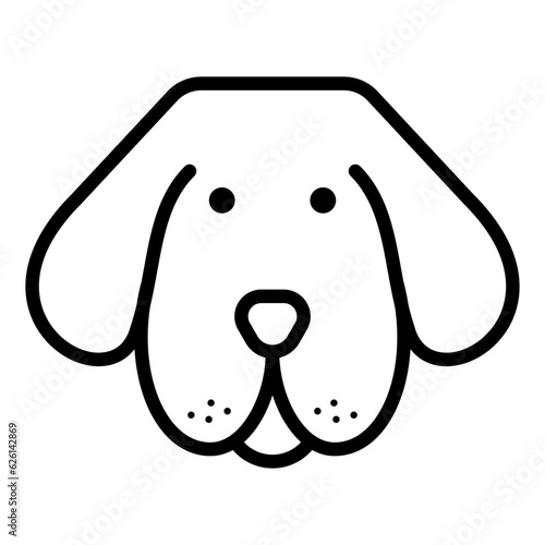 dog icon on transparent background