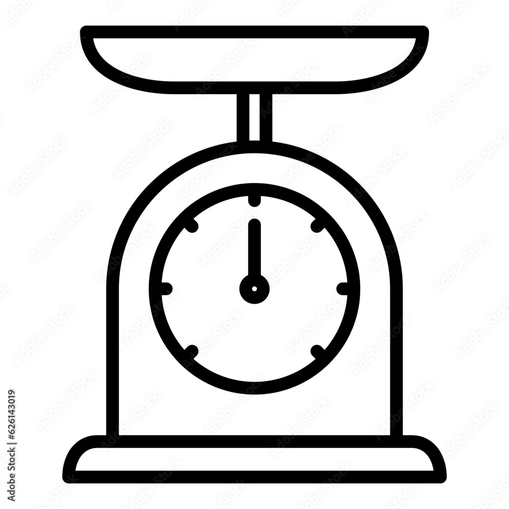 weighing scale icon on transparent background weighing scale icon on transparent background