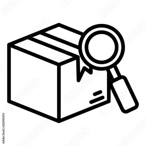search package icon with transparent background