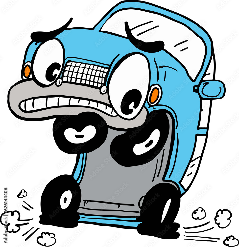Illustration of car tires are flat. Illustration of car tires are flat.