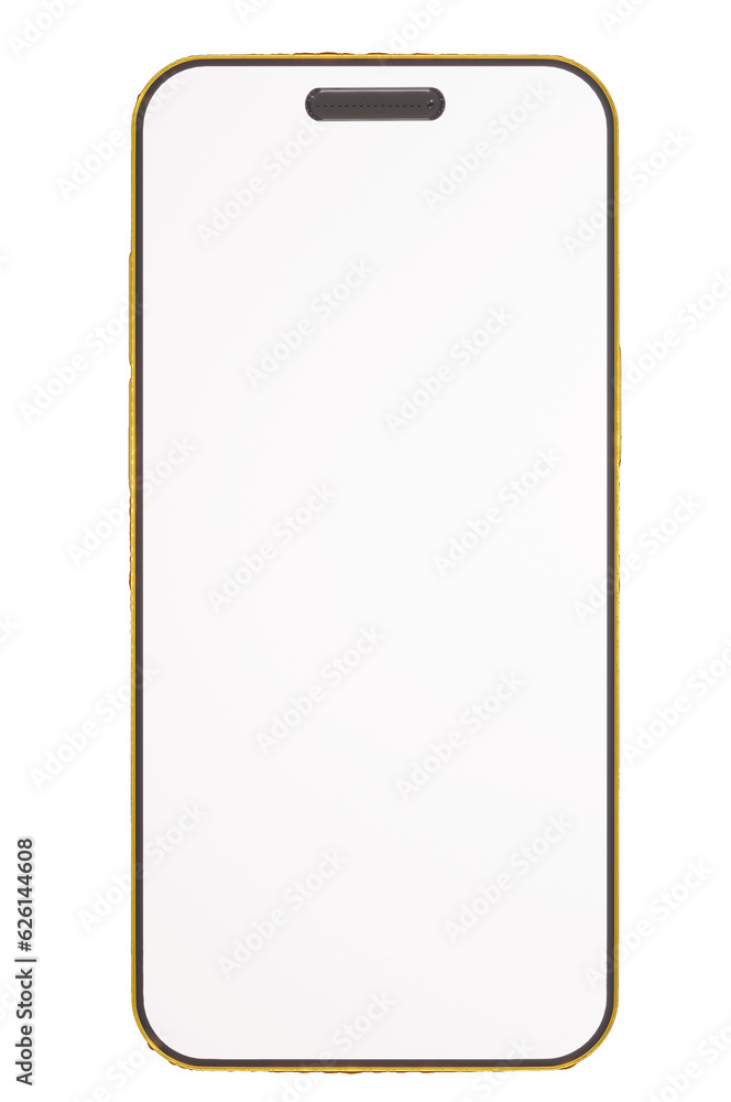 3D Illustration ,Smartphone mobile , WHITE space for graphic 3D Illustration ,Smartphone mobile , WHITE space for graphic