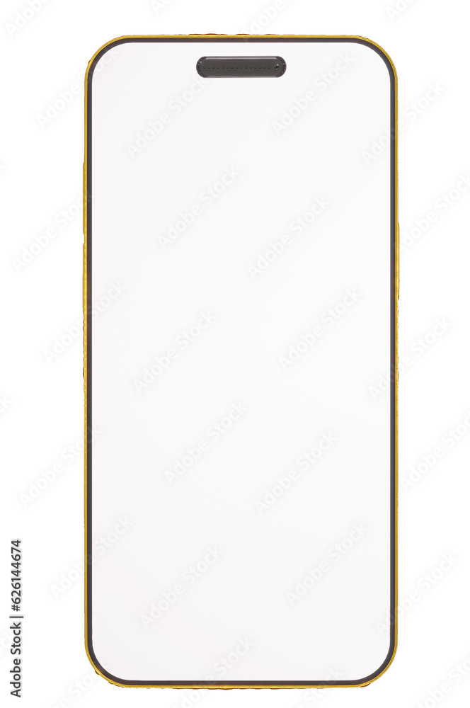 3D Illustration ,Smartphone mobile , WHITE space for graphic 3D Illustration ,Smartphone mobile , WHITE space for graphic
