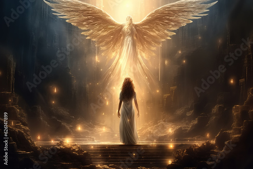 Fotografie Religious miracle, holy faith concept illustration