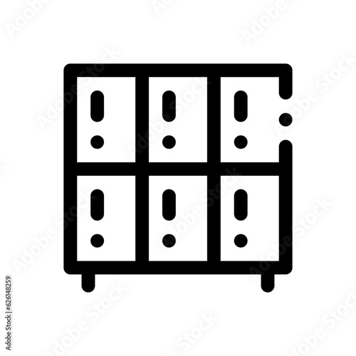 locker line icon