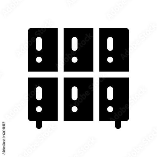 locker glyph icon