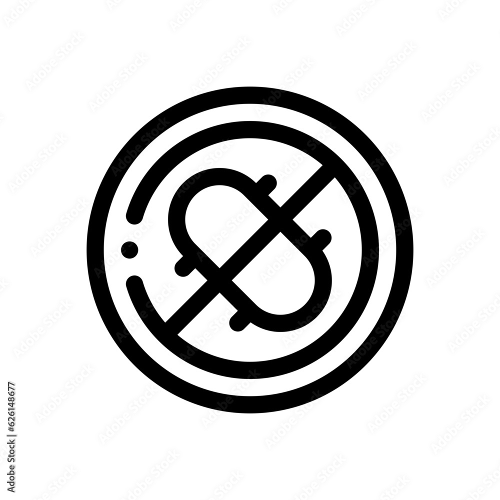 no skating line icon no skating line icon